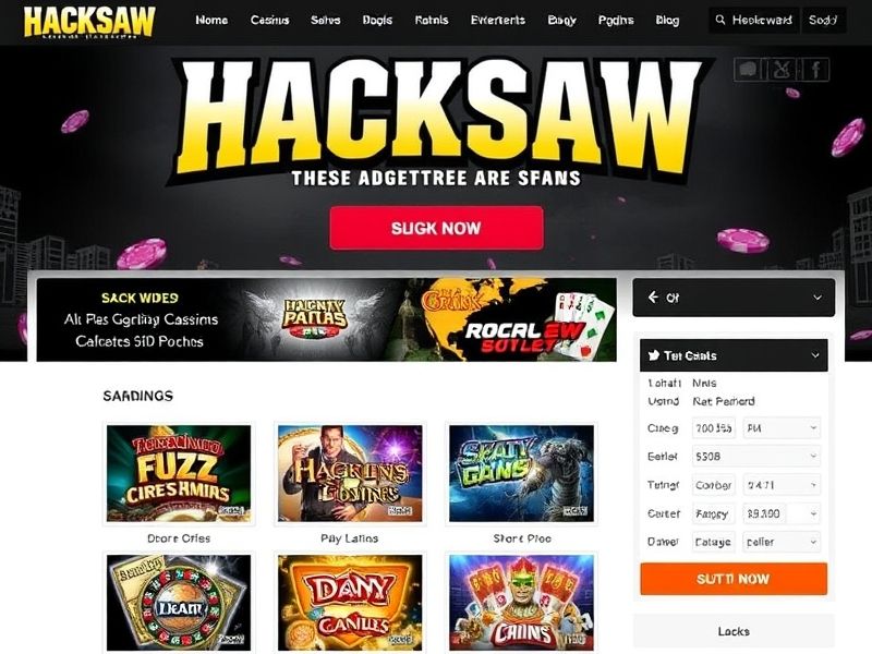 Welcome to Hacksaw.com, your ultimate destination for trustworthy online gambling. Explore a wide range of casino games, including slots, poker, and blackjack, with expert guides and exclusive bonuses tailored for players.